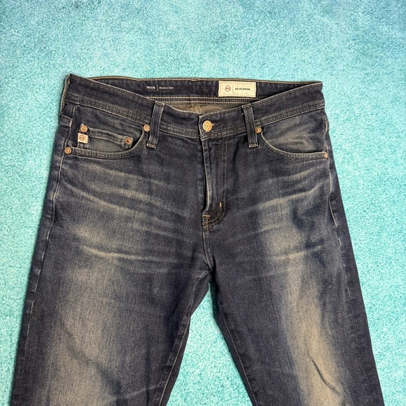 AG Adriano Goldschmied Men's Jeans Size 38 Blue Straight Fit Casual Fits 36x24 - Picture 2 of 14